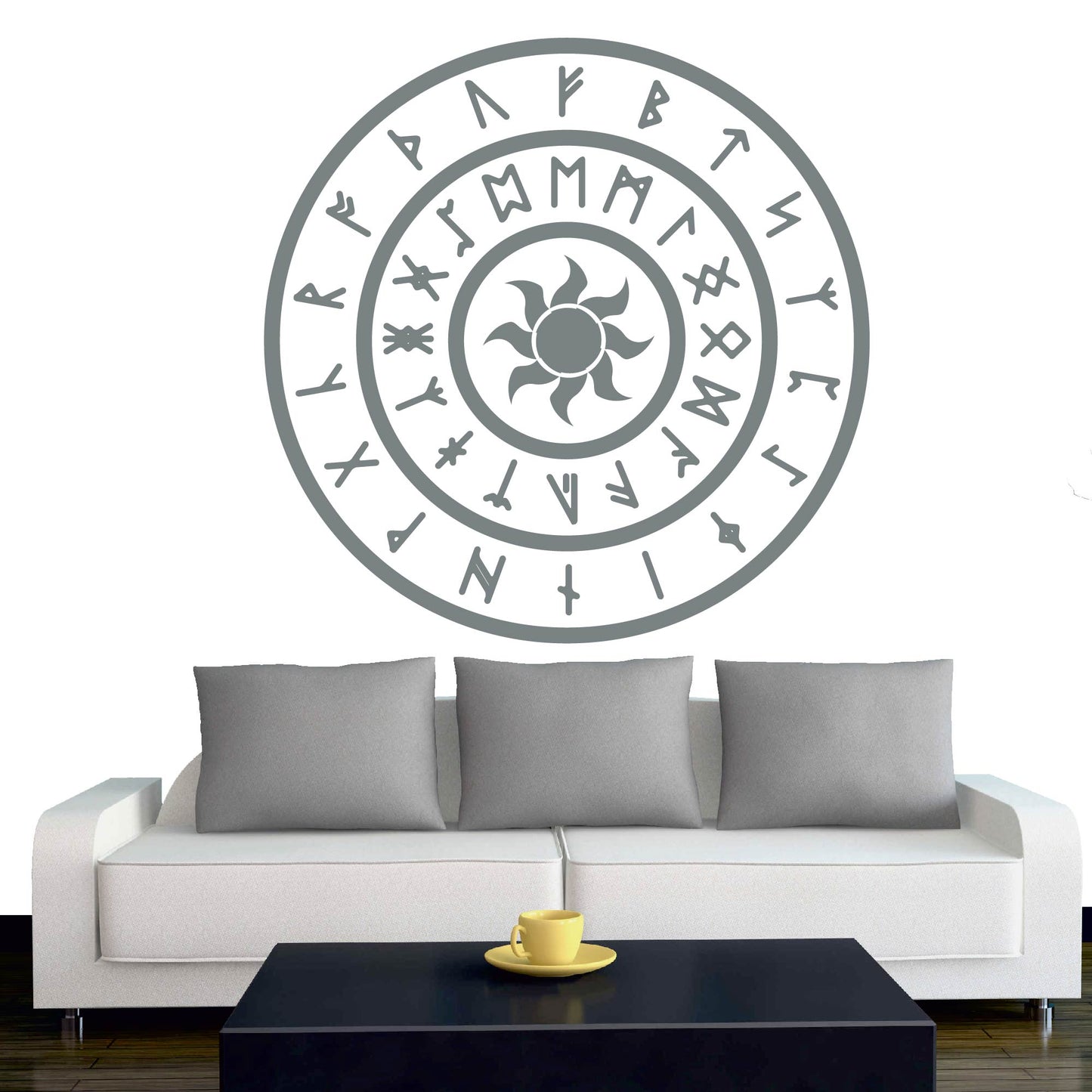 Wandtattoo - Wikinger - Viking - Sonne - nordisch - Mythologie