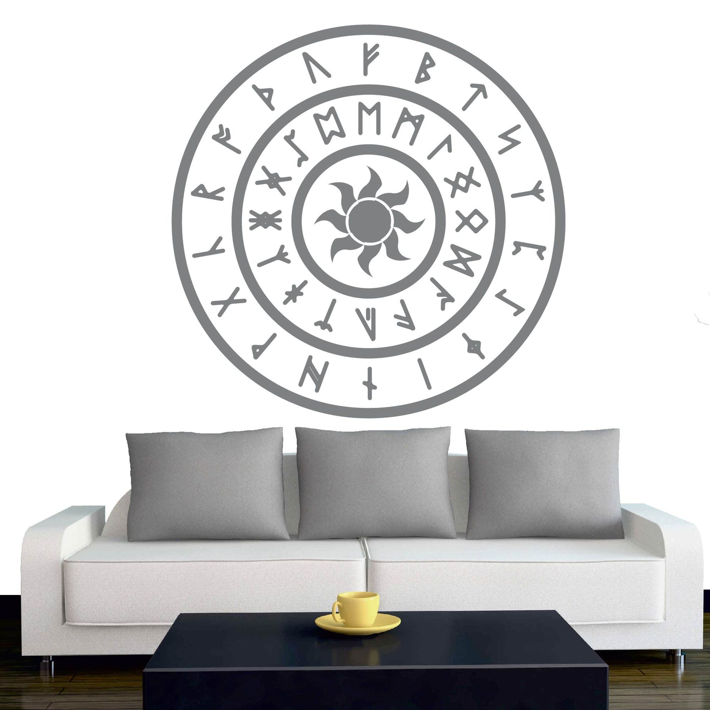 Wandtattoo - Wikinger - Viking - Sonne - nordisch - Mythologie
