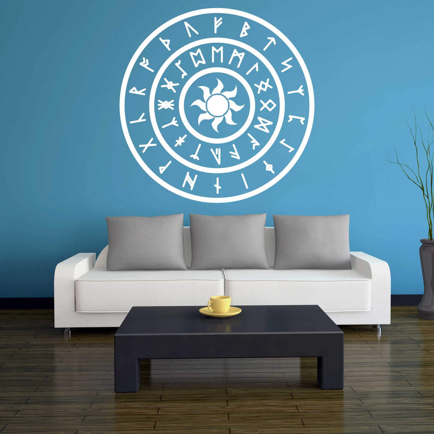 Wandtattoo - Wikinger - Viking - Sonne - nordisch - Mythologie