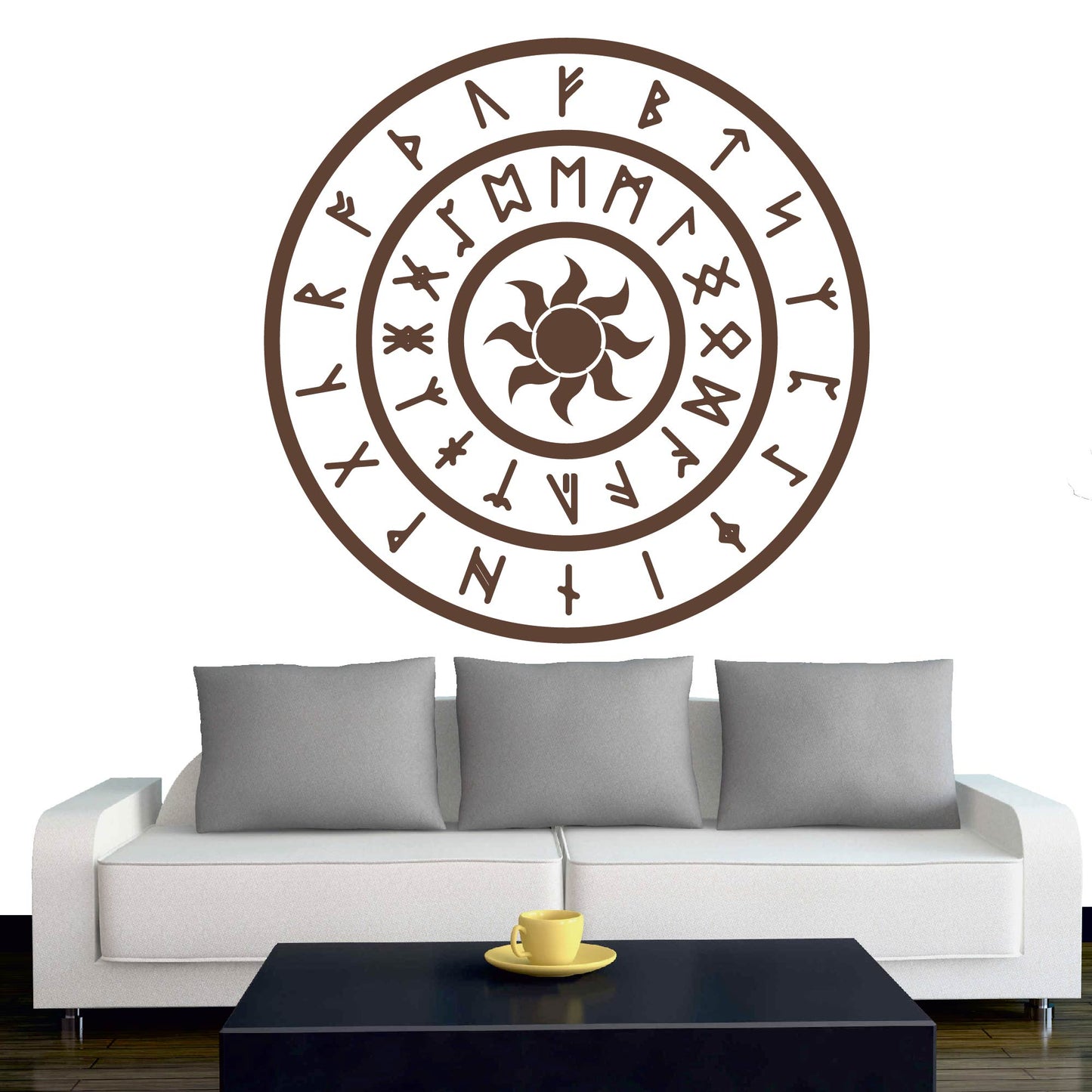 Wandtattoo - Wikinger - Viking - Sonne - nordisch - Mythologie
