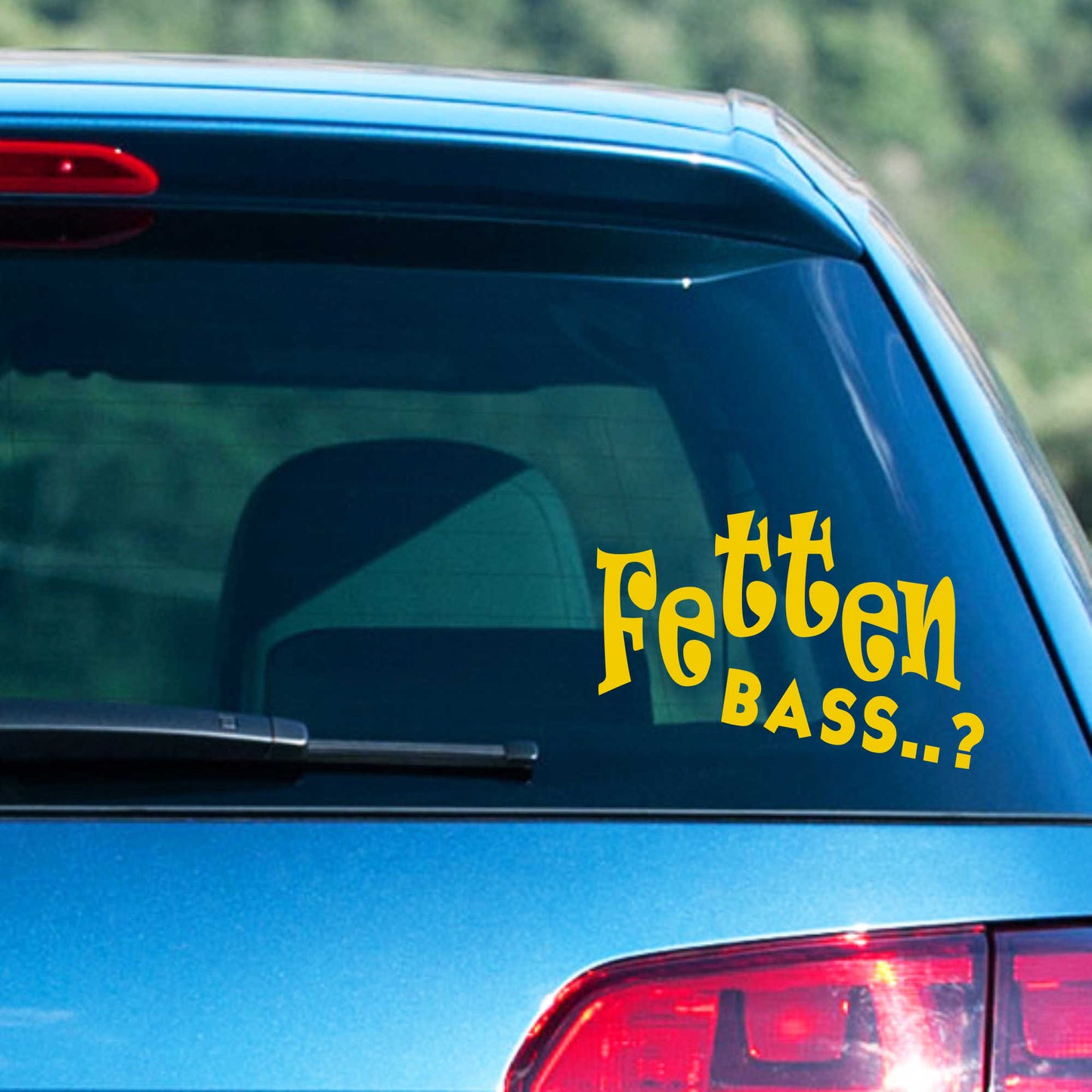 Autoaufkleber - Fetten Bass - 180x120 mm