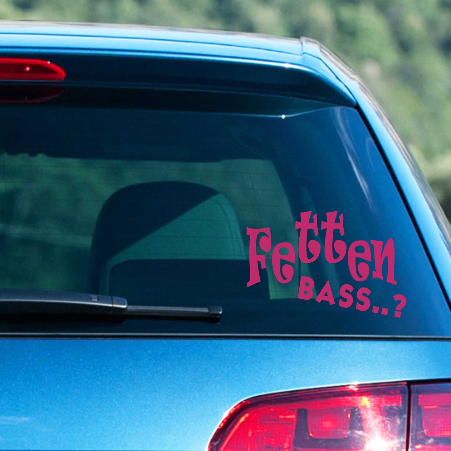 Autoaufkleber - Fetten Bass - 180x120 mm