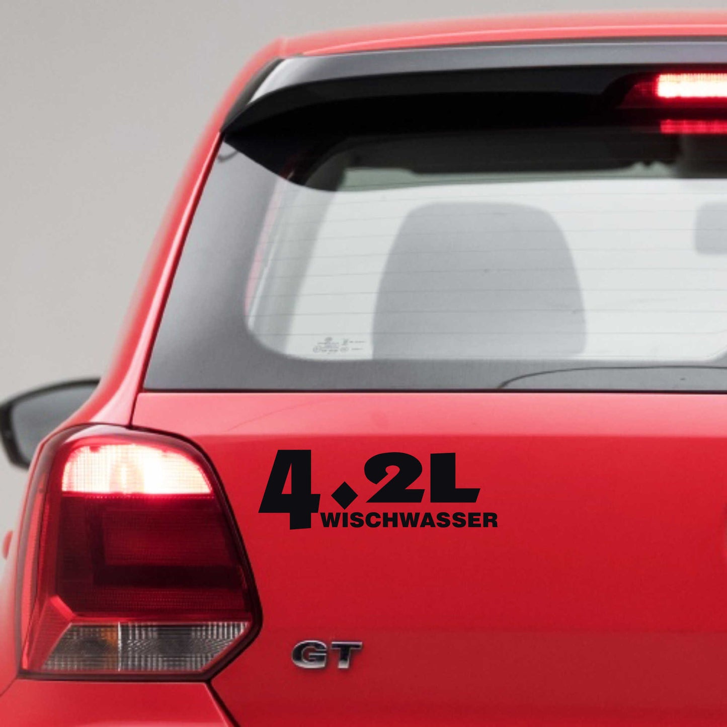 Autoaufkleber - Wischwasser - 210x70 mm