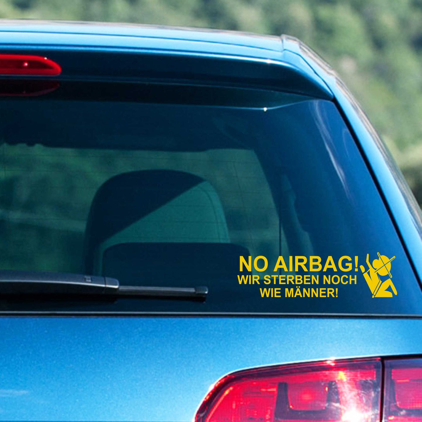 Autoaufkleber - No Airbag - 210x60 mm