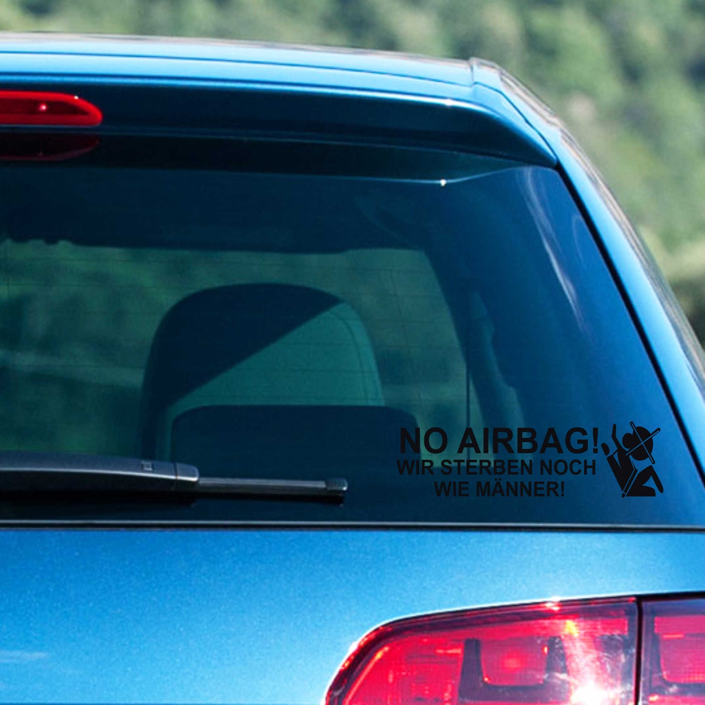 Autoaufkleber - No Airbag - 210x60 mm