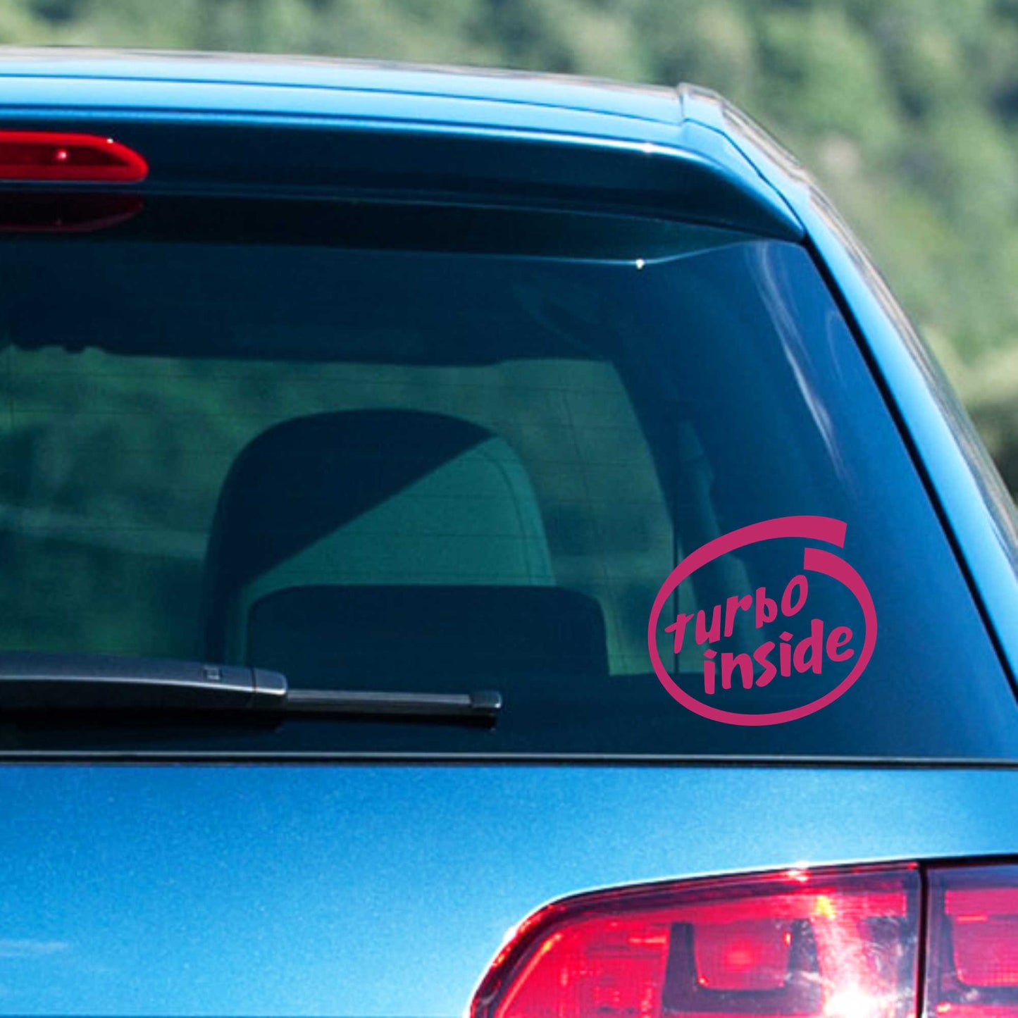 Autoaufkleber - Turbo inside - 120x110 mm