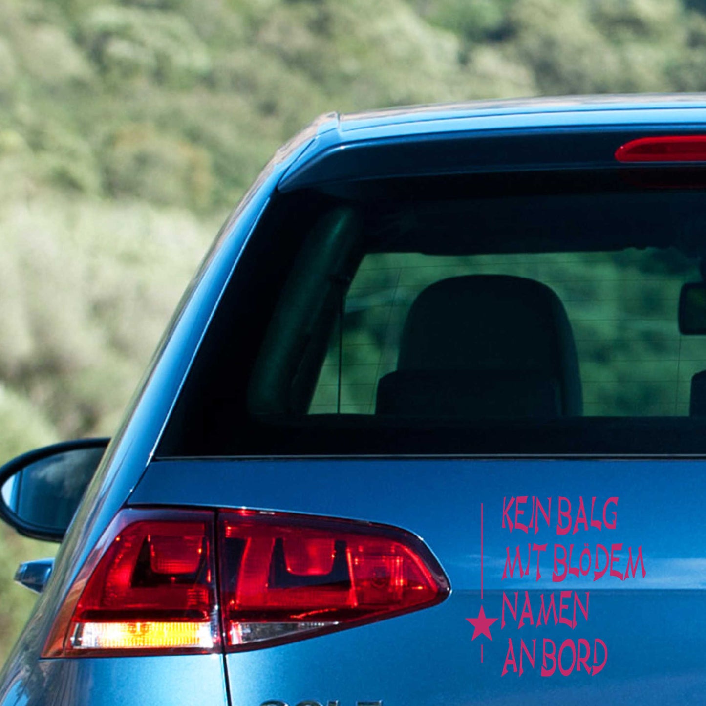 Autoaufkleber - Kein Balg an Bord - 120X110 mm