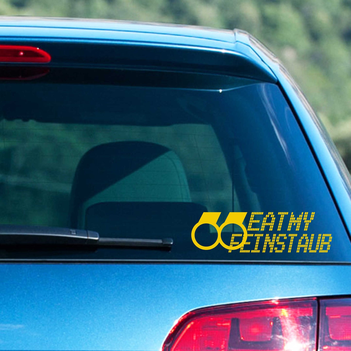 Autoaufkleber - Eat my Feinstaub - 210x60 mm