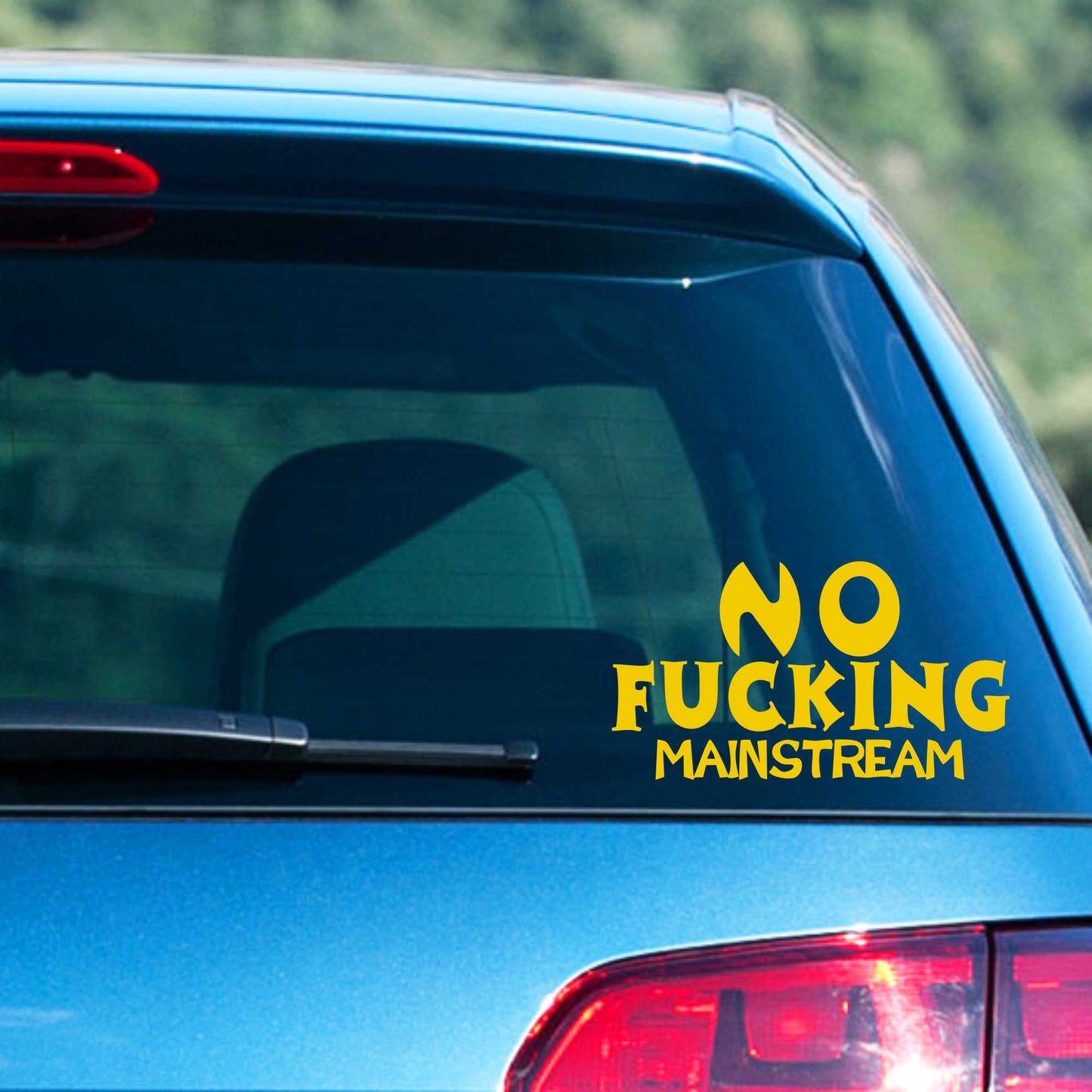 Autoaufkleber - No f...ing Mainstream - 200x110 mm