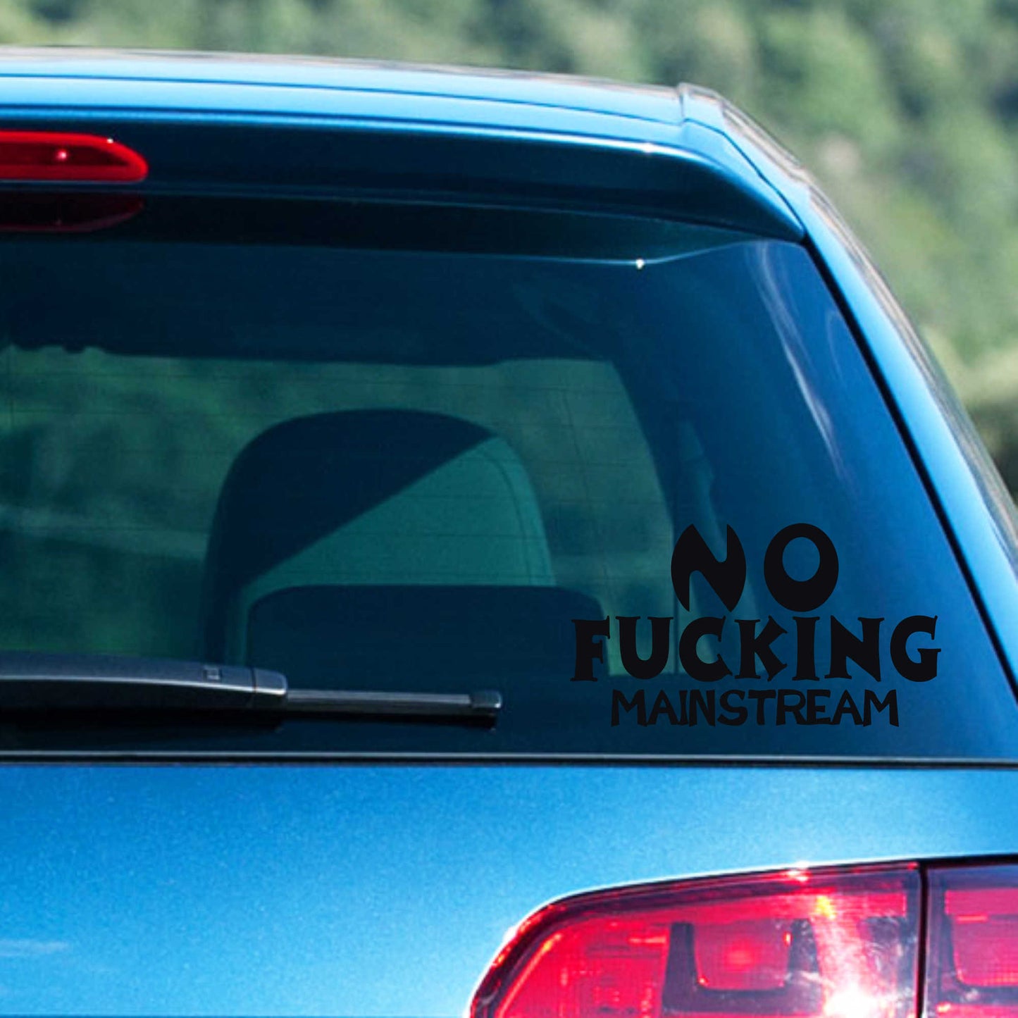 Autoaufkleber - No f...ing Mainstream - 200x110 mm