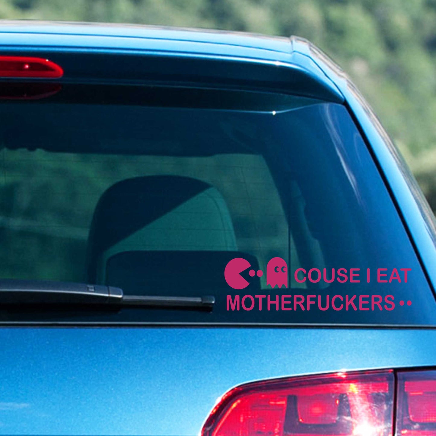 Autoaufkleber - couse I eat Motherf...ers - 210x60 mm