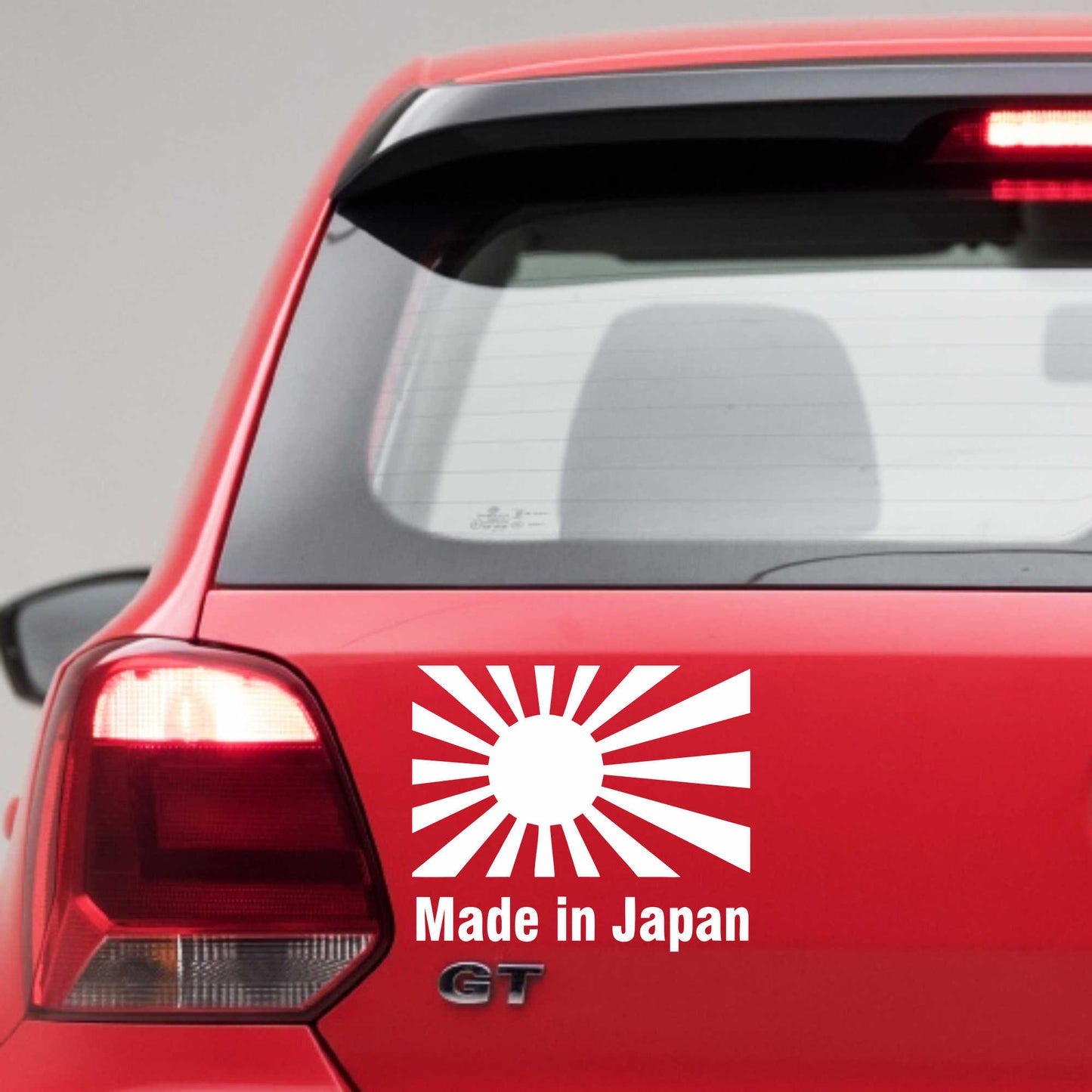 Autoaufkleber - Made in Japan Flagge - 130x110 mm