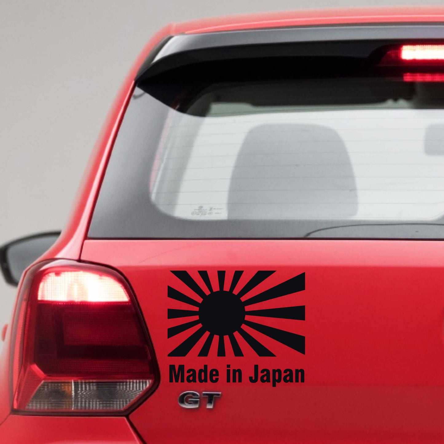 Autoaufkleber - Made in Japan Flagge - 130x110 mm