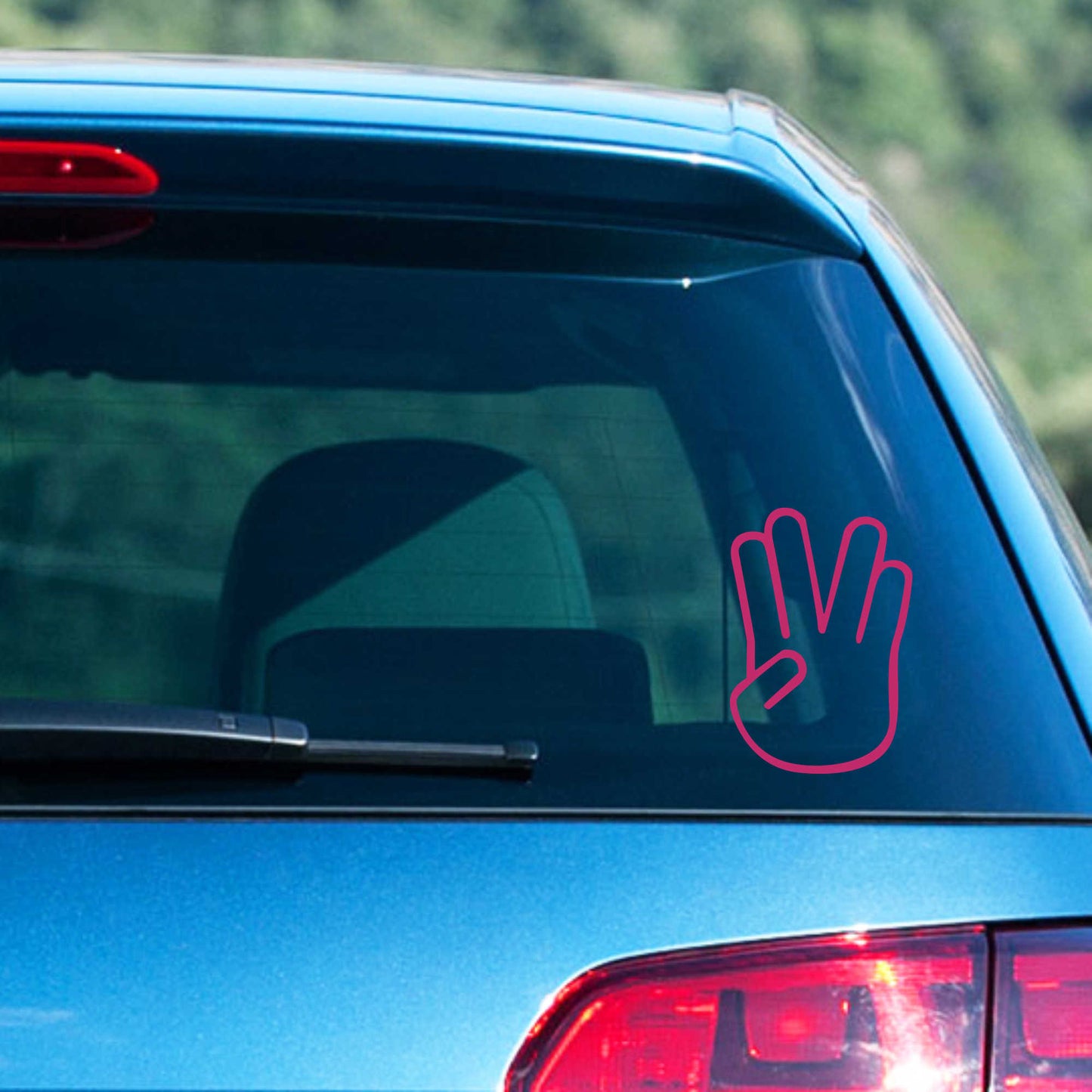 Autoaufkleber - Vulkanischer Gruß - 160x110 mm