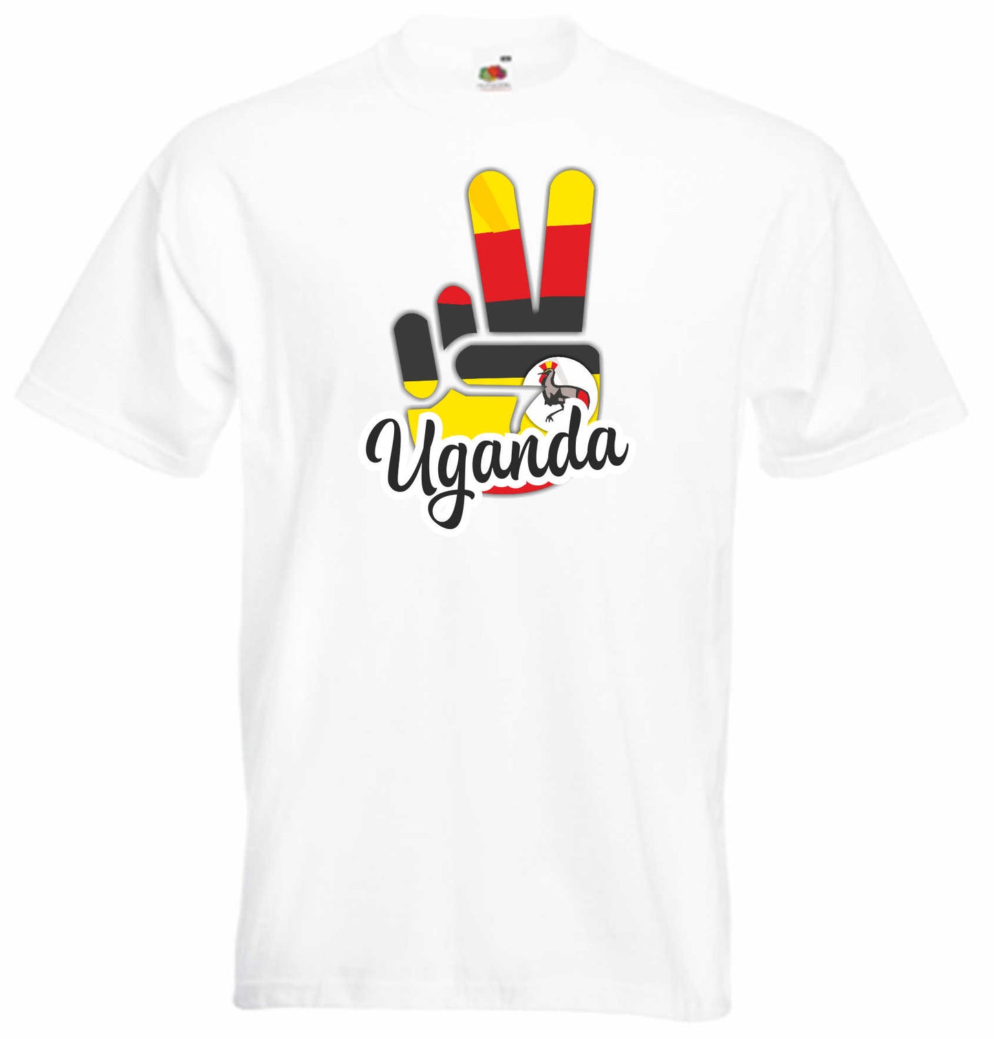 T-Shirt Herren - Victory - Flagge / Fahne - Uganda - Sieg