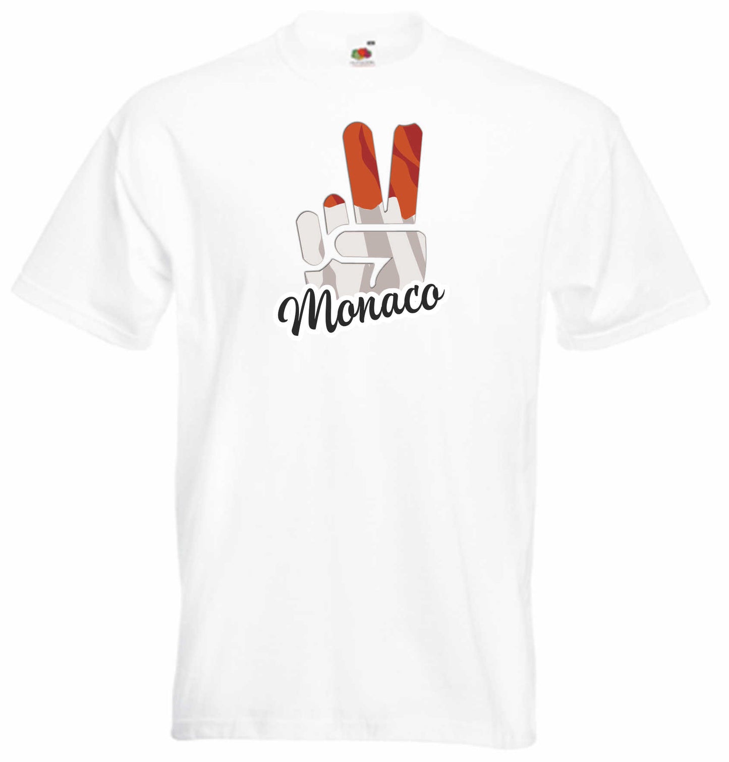 T-Shirt Herren - Victory - Flagge / Fahne - Monaco - Sieg