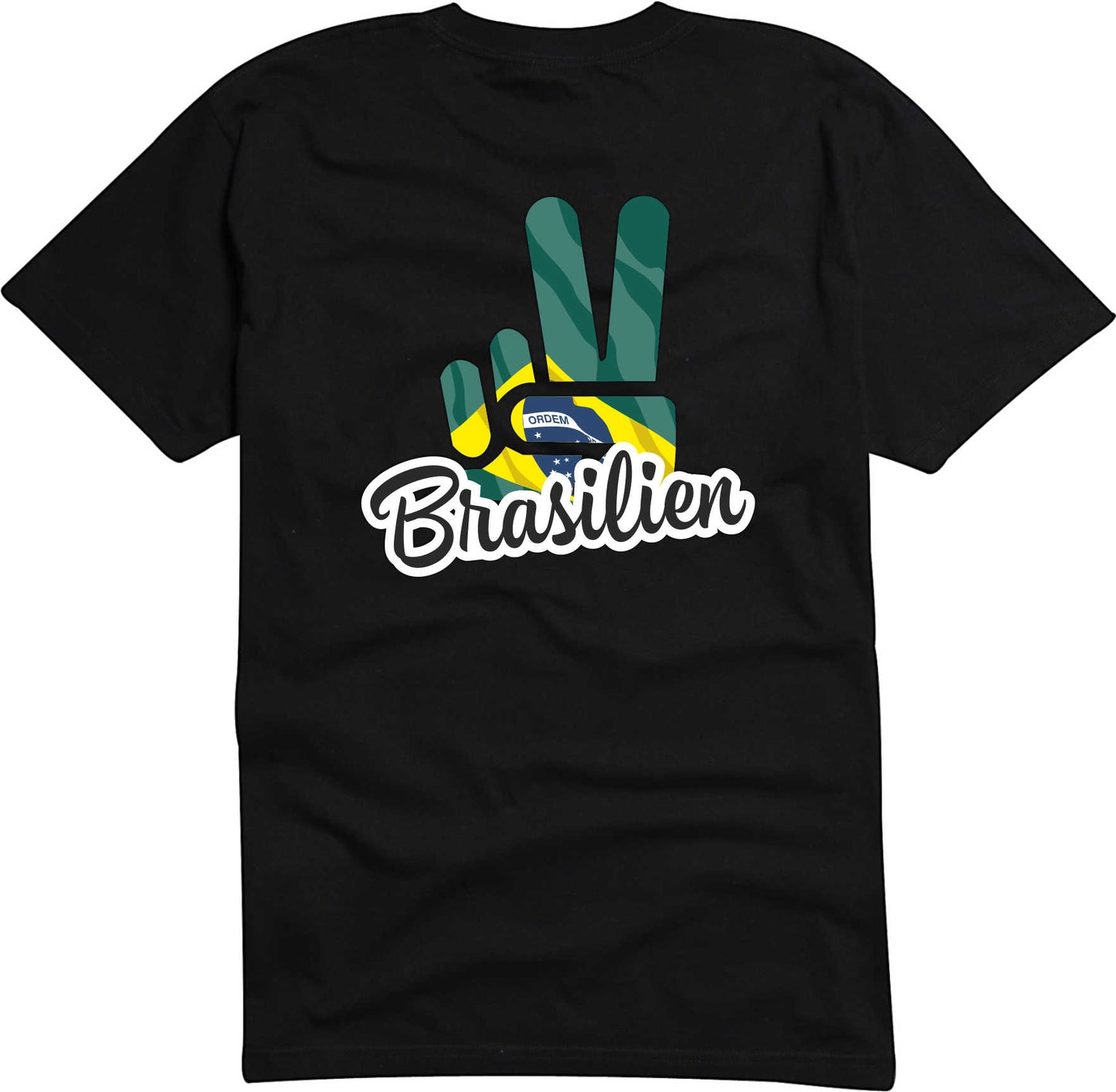 T-Shirt Herren - Victory - Flagge / Fahne - Brasilien - Sieg