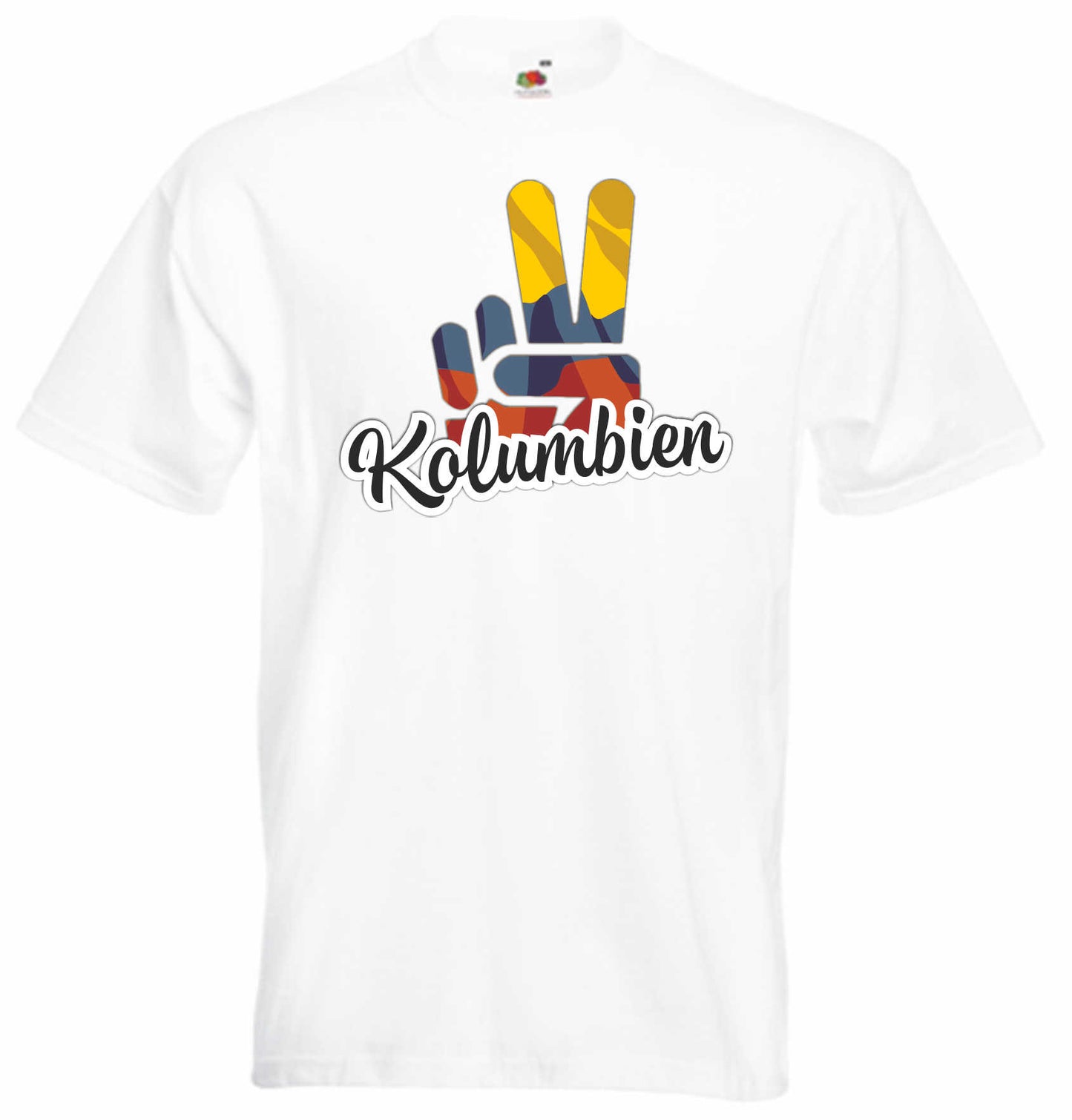 T-Shirt Herren - Victory - Flagge / Fahne - Kolumbien - Sieg