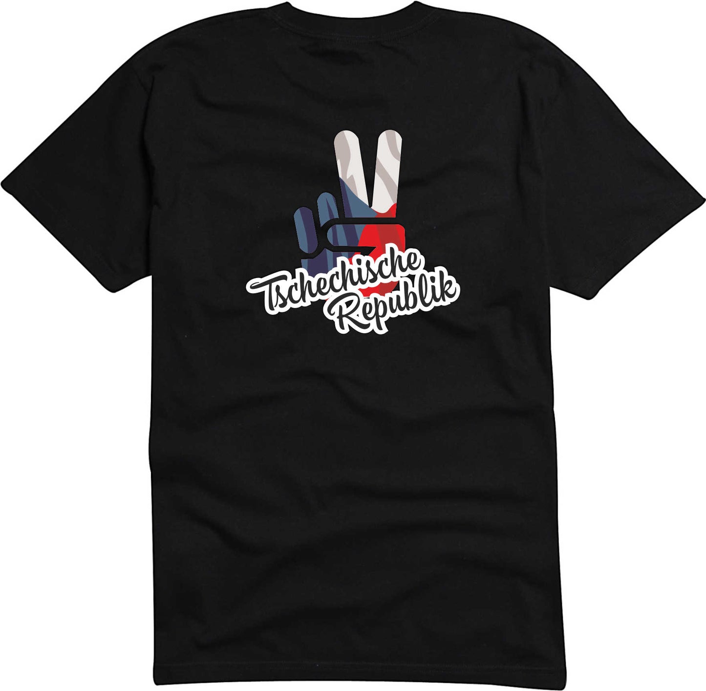 T-Shirt Herren - Victory - Flagge / Fahne - Tschechische Republik - Sieg