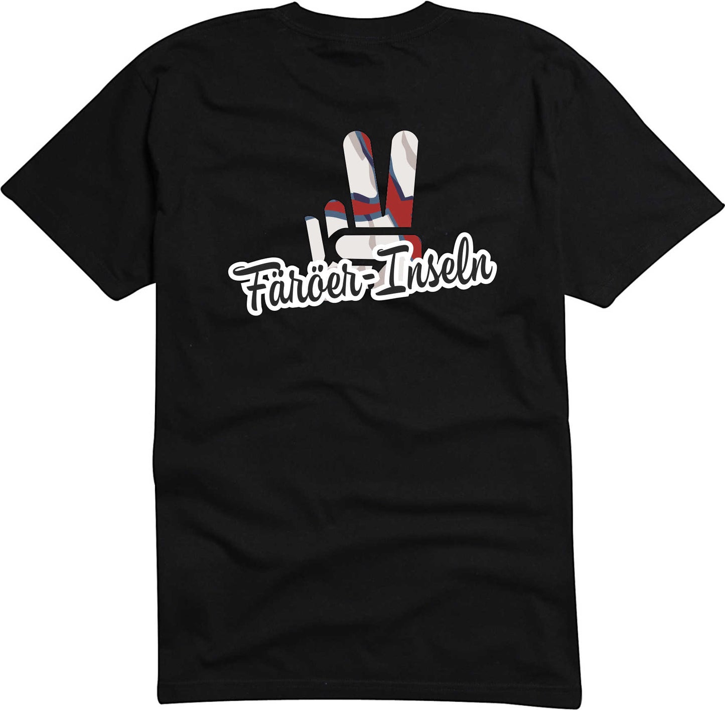 T-Shirt Herren - Victory - Flagge / Fahne - Färöer-Inseln - Sieg