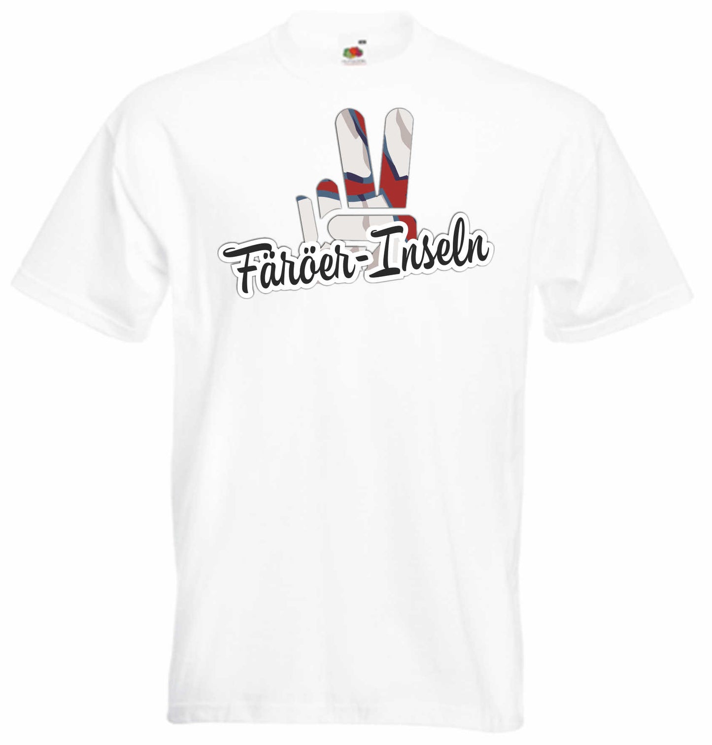 T-Shirt Herren - Victory - Flagge / Fahne - Färöer-Inseln - Sieg