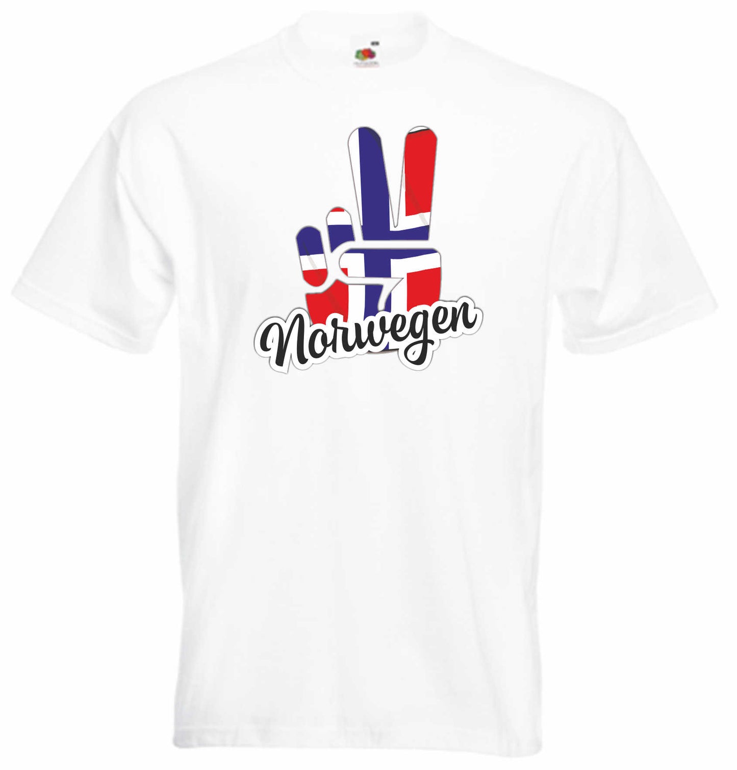 T-Shirt Herren - Victory - Flagge / Fahne - Norwegen - Sieg
