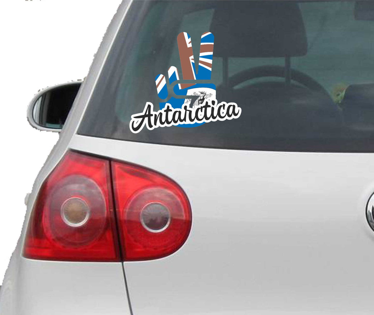 Aufkleber - Autoaufkleber - Antarctica - Victory - Sieg - Heckscheibe