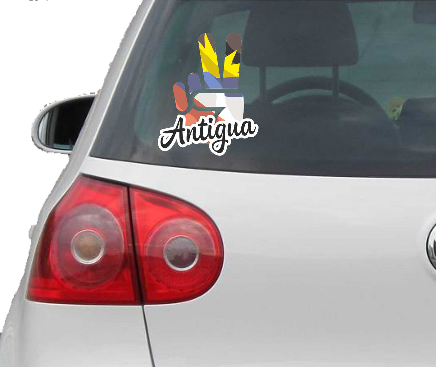 Aufkleber - Autoaufkleber - Antigua - Victory - Sieg - Heckscheibe