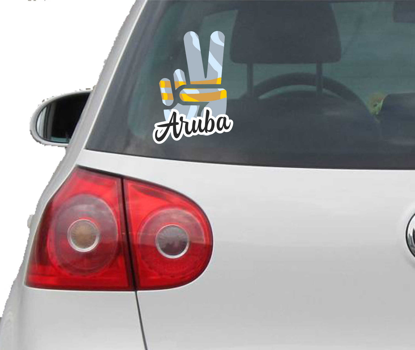 Aufkleber - Autoaufkleber - Aruba - Victory - Sieg - Heckscheibe