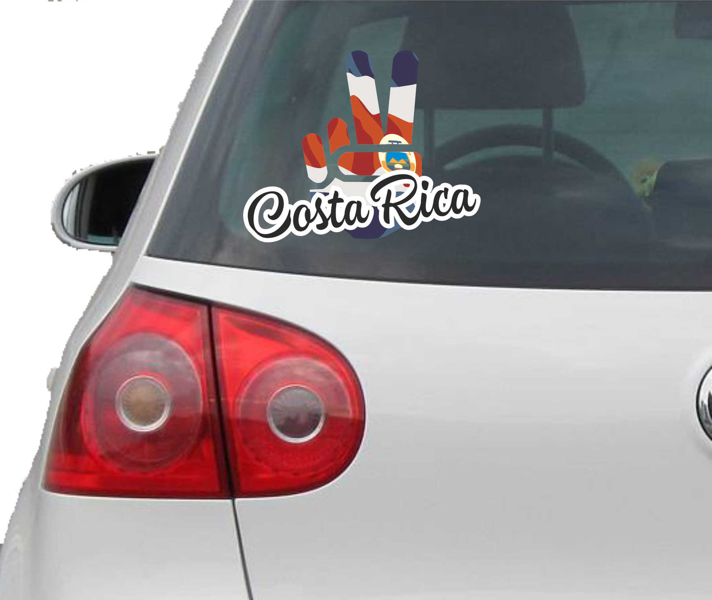 Aufkleber - Autoaufkleber - Costa Rica - Victory - Sieg - Heckscheibe
