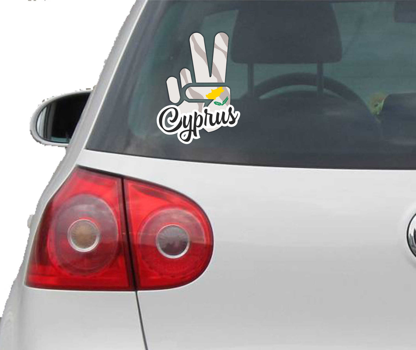 Aufkleber - Autoaufkleber - Cyprus - Victory - Sieg - Heckscheibe