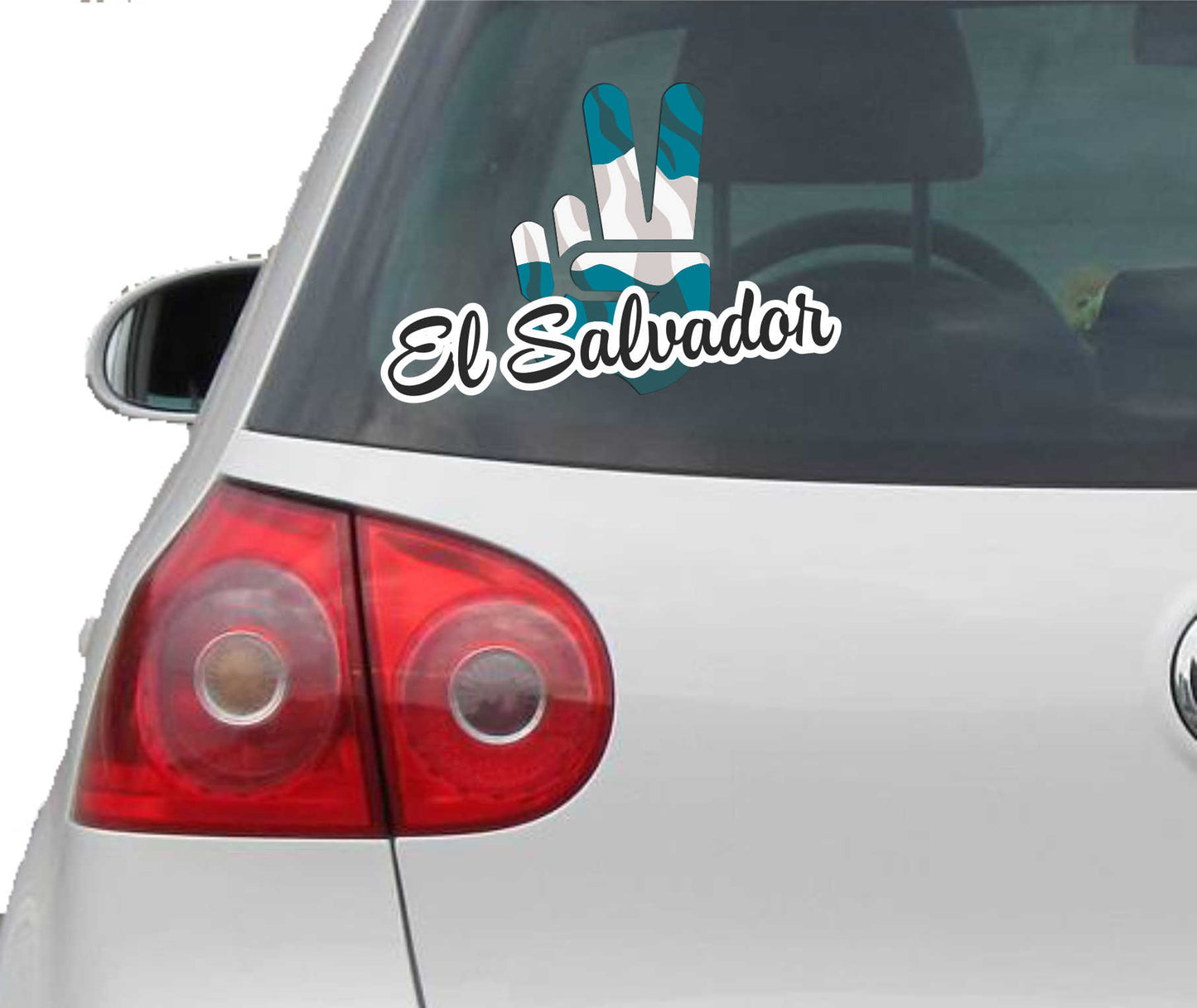 Aufkleber - Autoaufkleber - El Salvador - Victory - Sieg - Heckscheibe