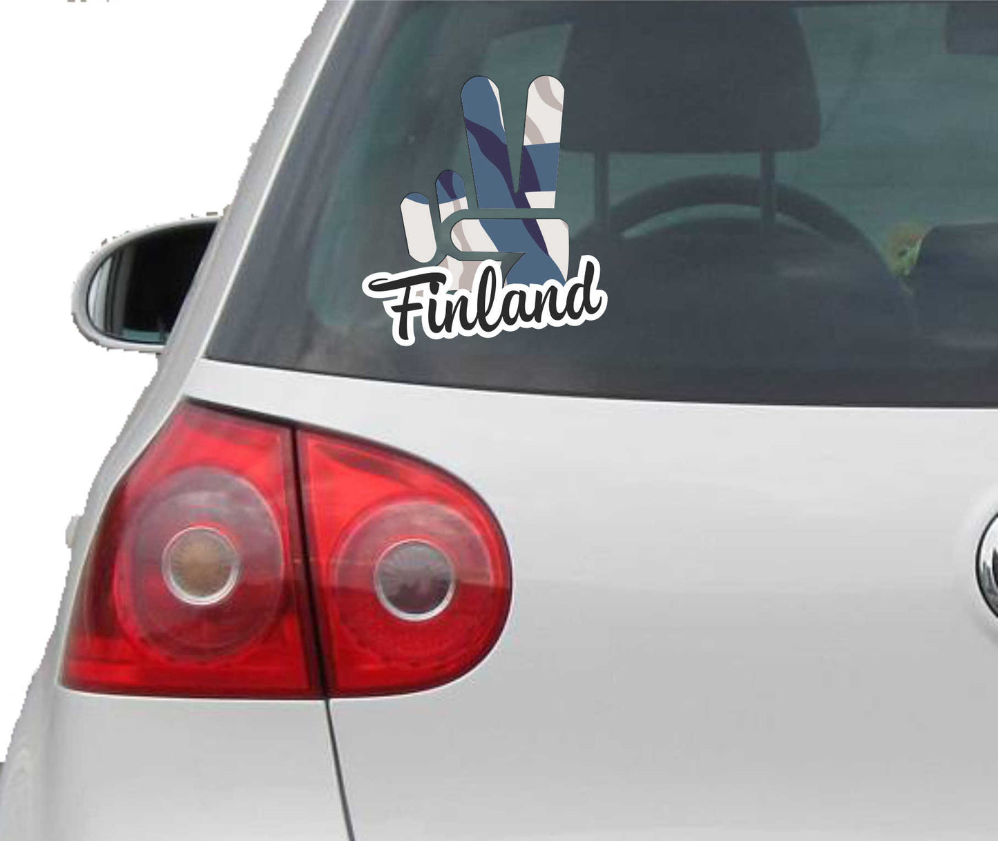Aufkleber - Autoaufkleber - Finland - Victory - Sieg - Heckscheibe