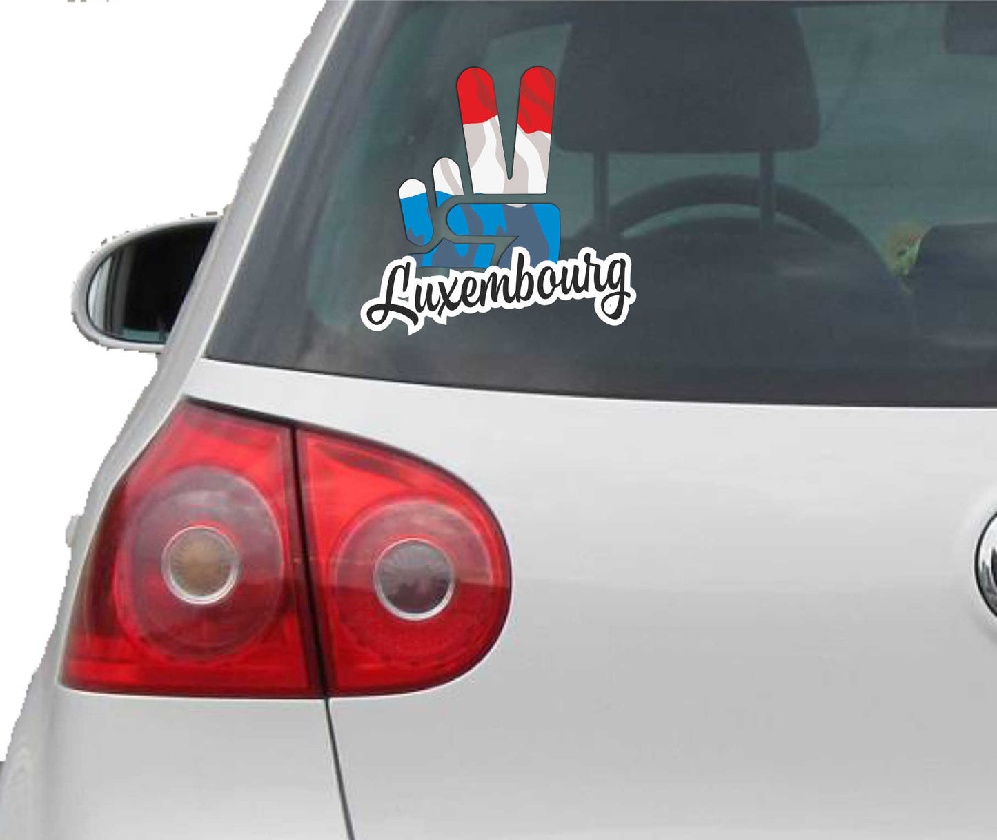 Aufkleber - Autoaufkleber - Luxembourg - Victory - Sieg - Heckscheibe
