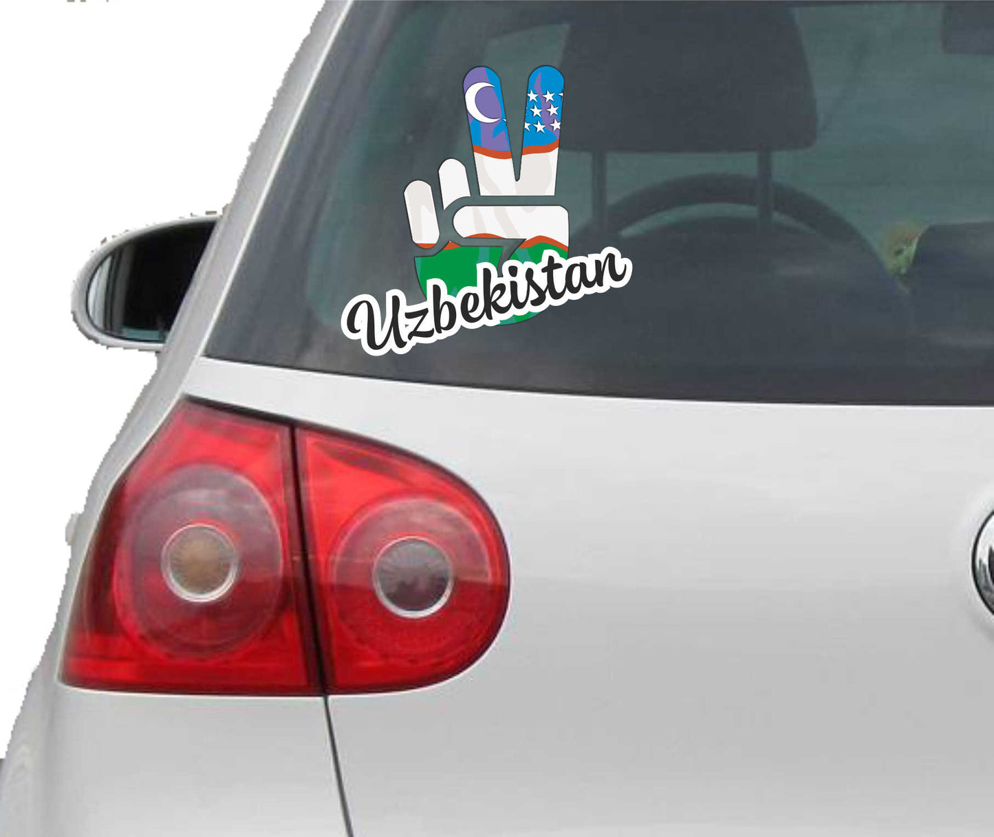 Aufkleber - Autoaufkleber - Uzbekistan - Victory - Sieg - Heckscheibe
