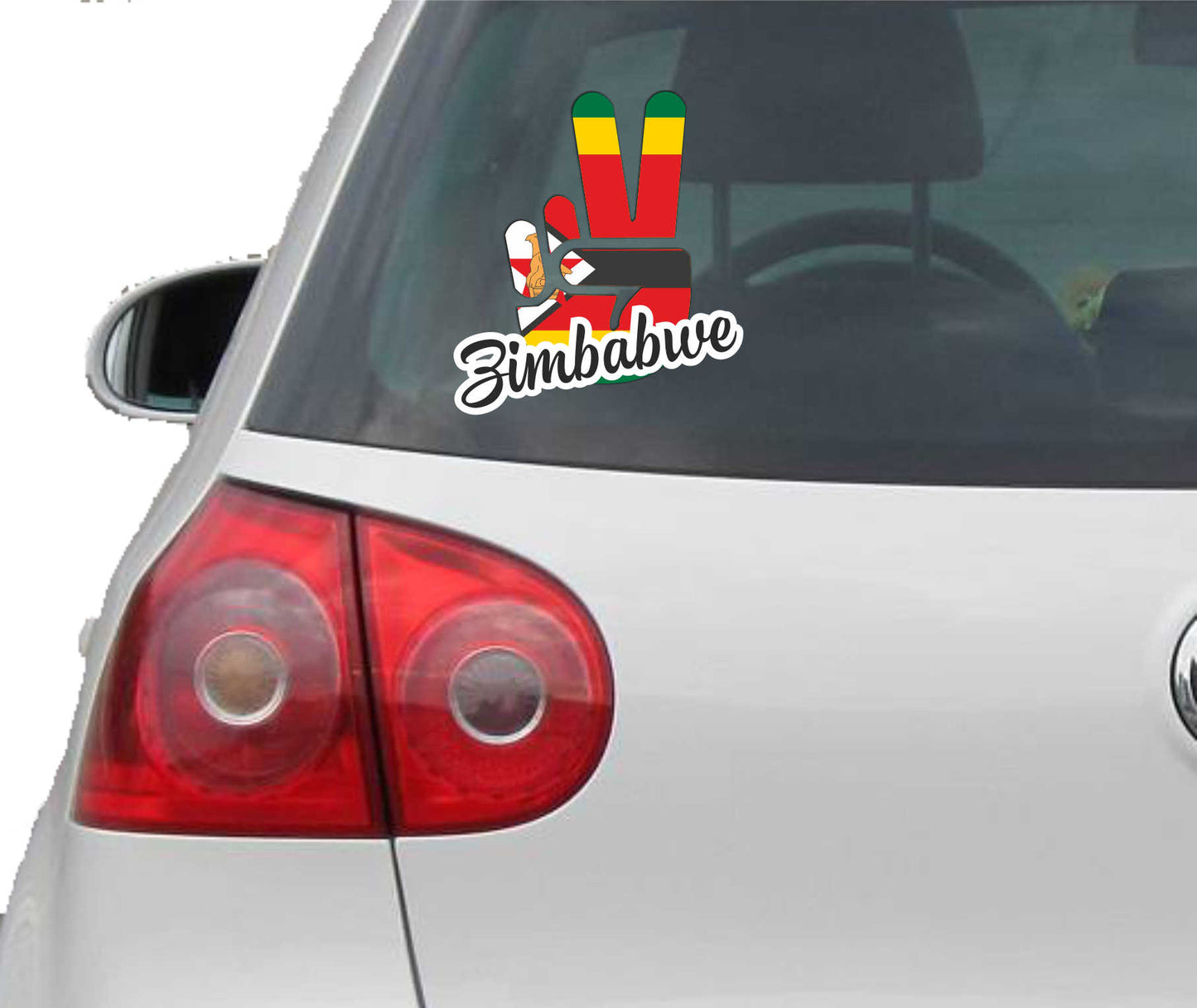 Aufkleber - Autoaufkleber - Zimbabwe - Victory - Sieg - Heckscheibe