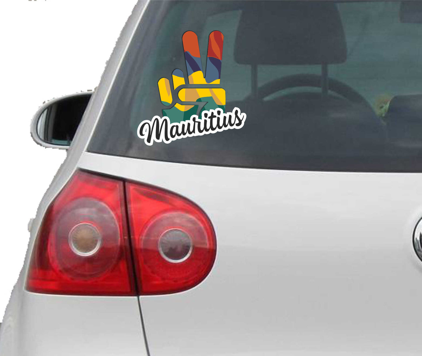 Aufkleber - Autoaufkleber - Mauritius - Victory - Sieg - Heckscheibe