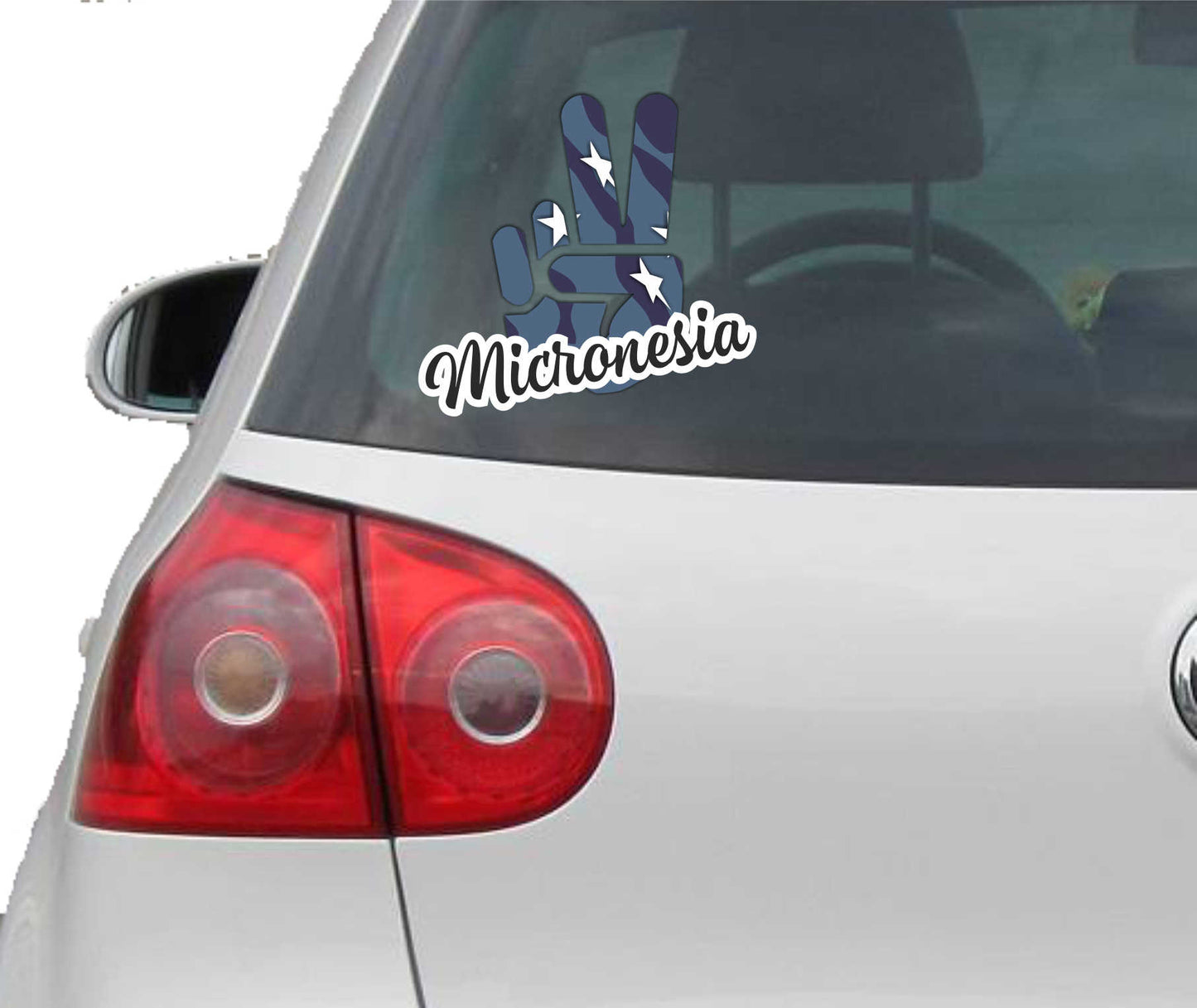 Aufkleber - Autoaufkleber - Micronesia - Victory - Sieg - Heckscheibe