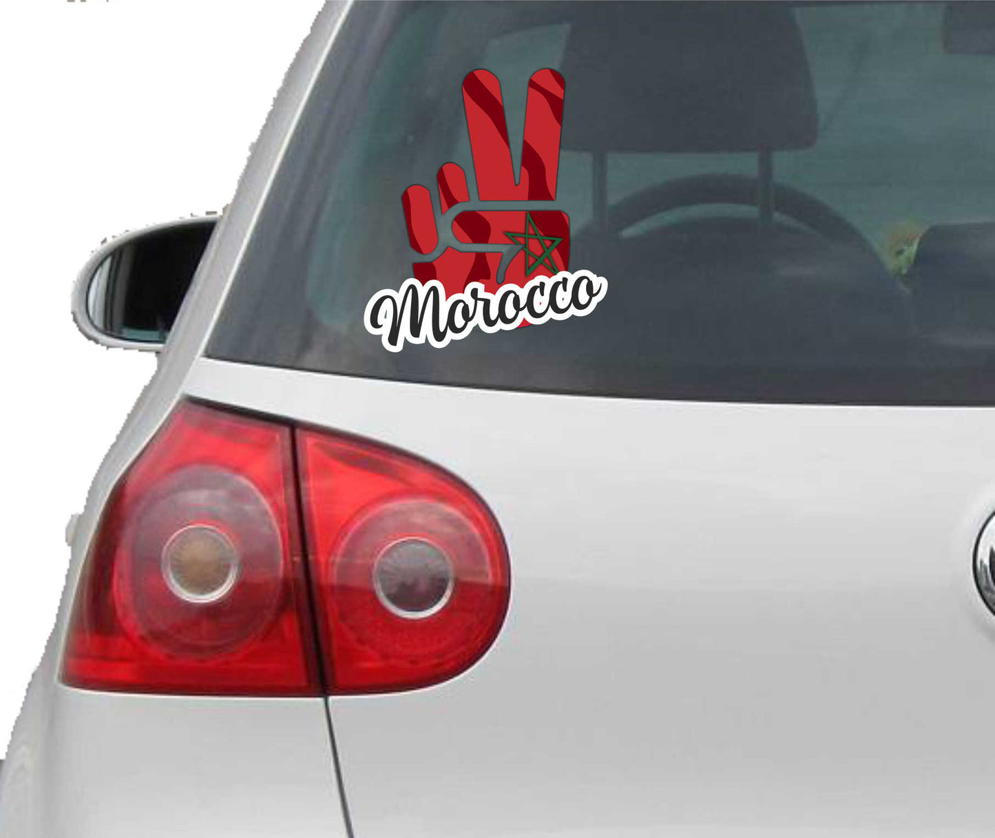 Aufkleber - Autoaufkleber - Morocco - Victory - Sieg - Heckscheibe