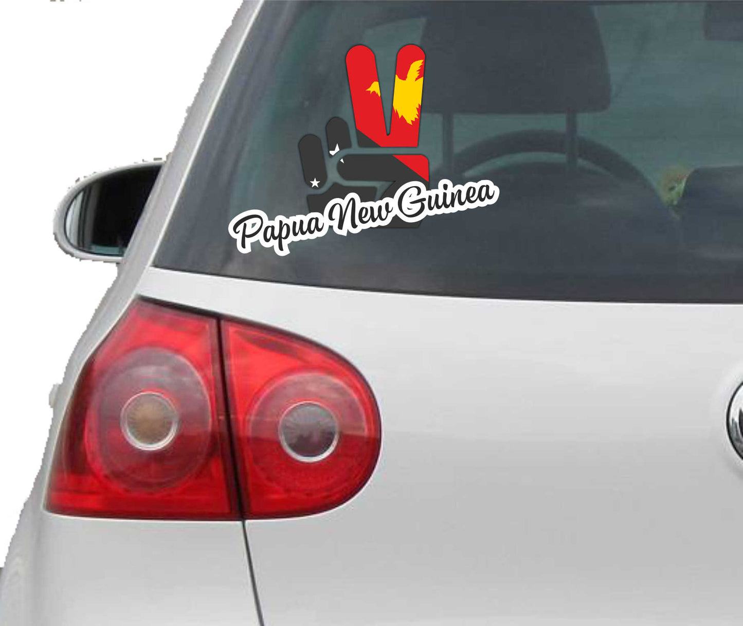 Aufkleber - Autoaufkleber - Papua New Guinea - Victory - Sieg - Heckscheibe