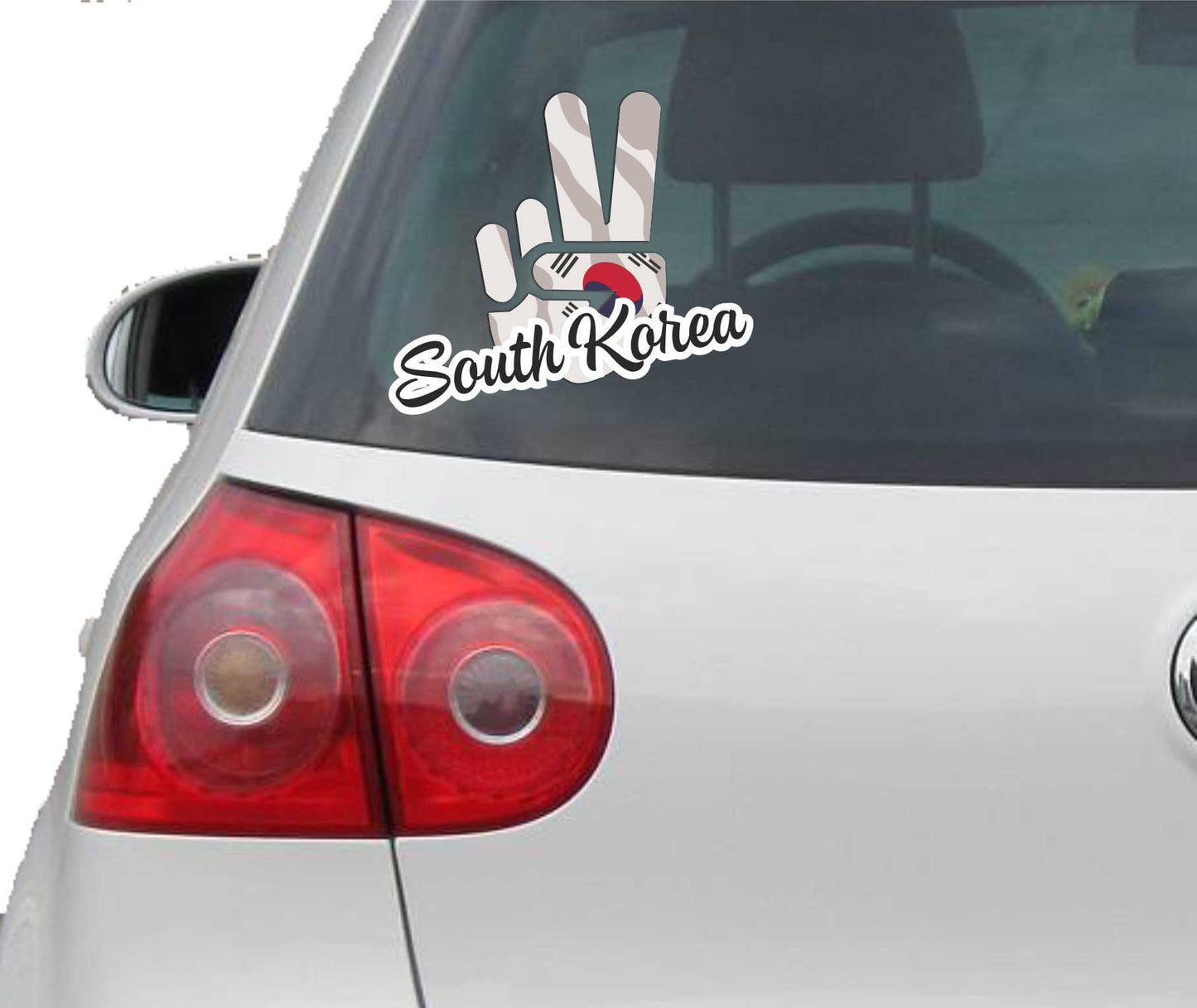 Aufkleber - Autoaufkleber - South Korea - Victory - Sieg - Heckscheibe