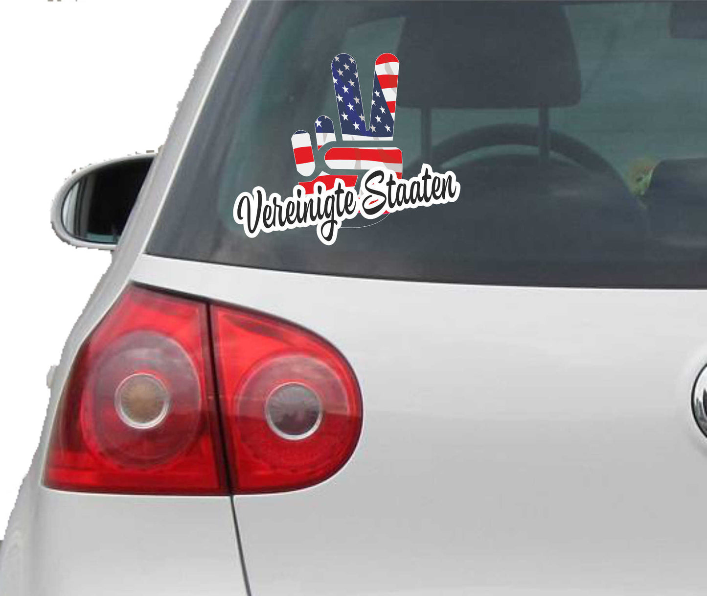 Aufkleber - Autoaufkleber - Vereinigte Staaten - Victory - Sieg - Heckscheibe