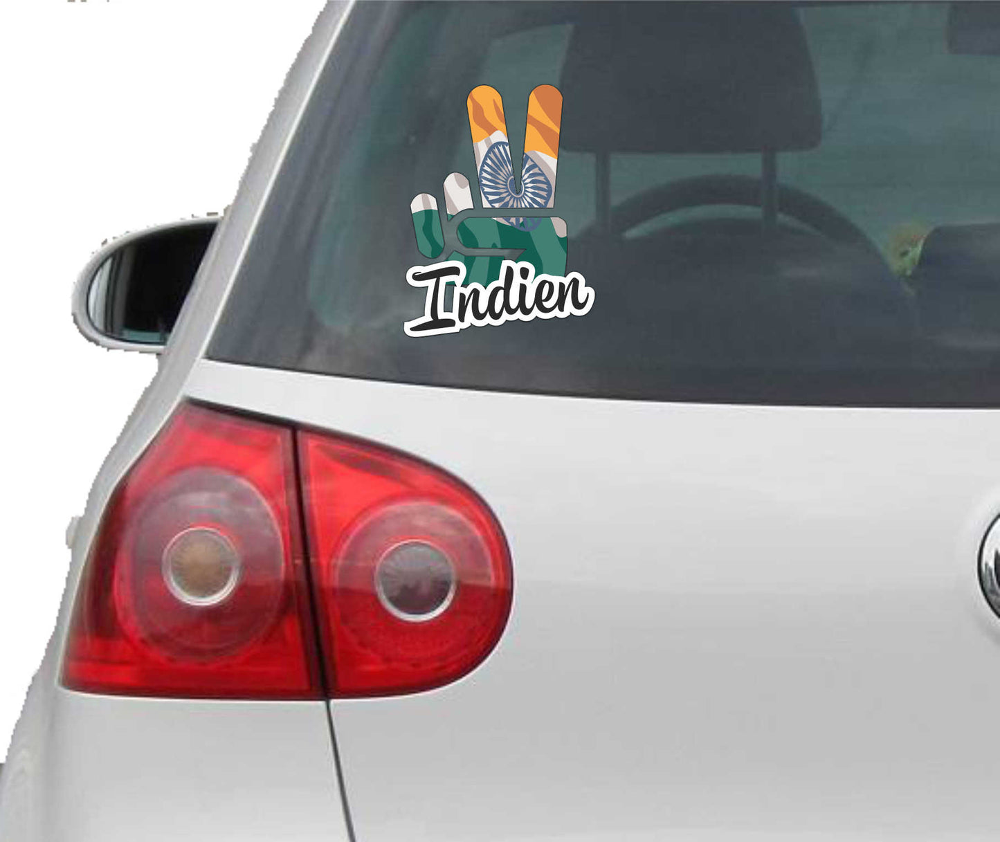 Aufkleber - Autoaufkleber - Indien - Victory - Sieg - Heckscheibe