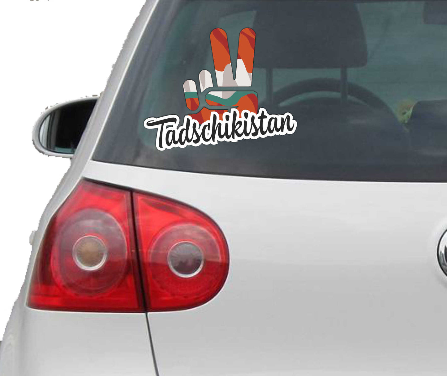 Aufkleber - Autoaufkleber - Tadschikistan - Victory - Sieg - Heckscheibe