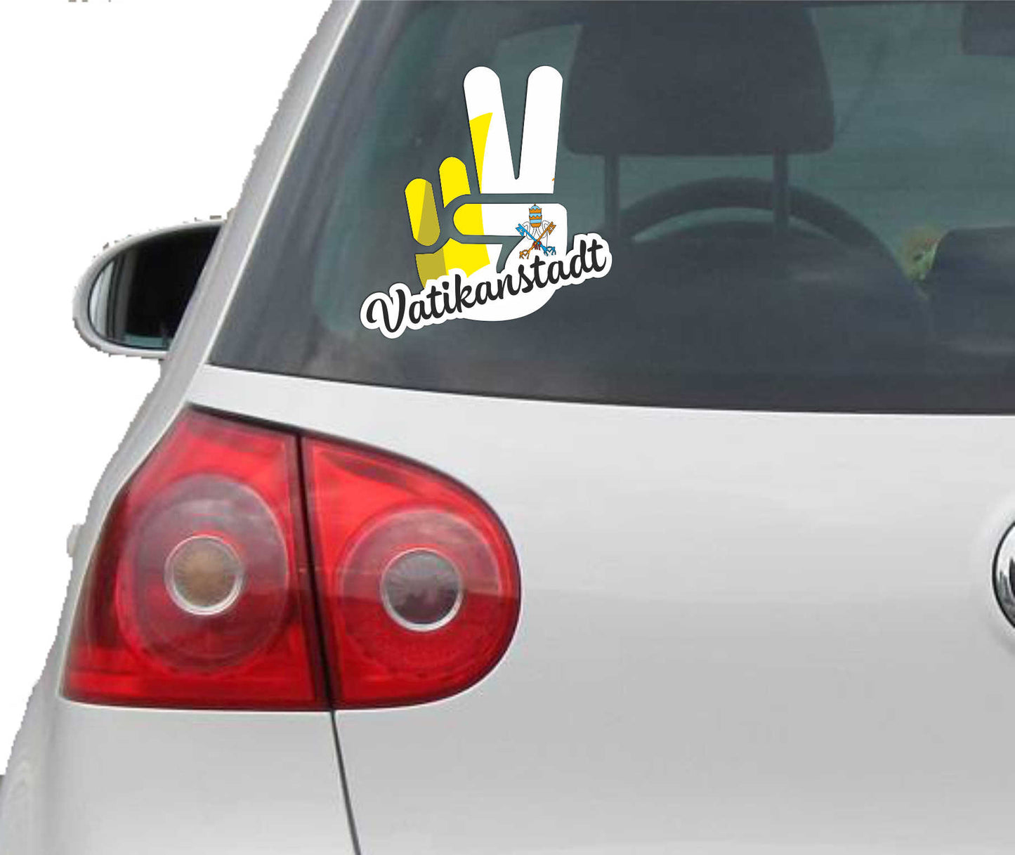 Aufkleber - Autoaufkleber - Vatikanstadt - Victory - Sieg - Heckscheibe