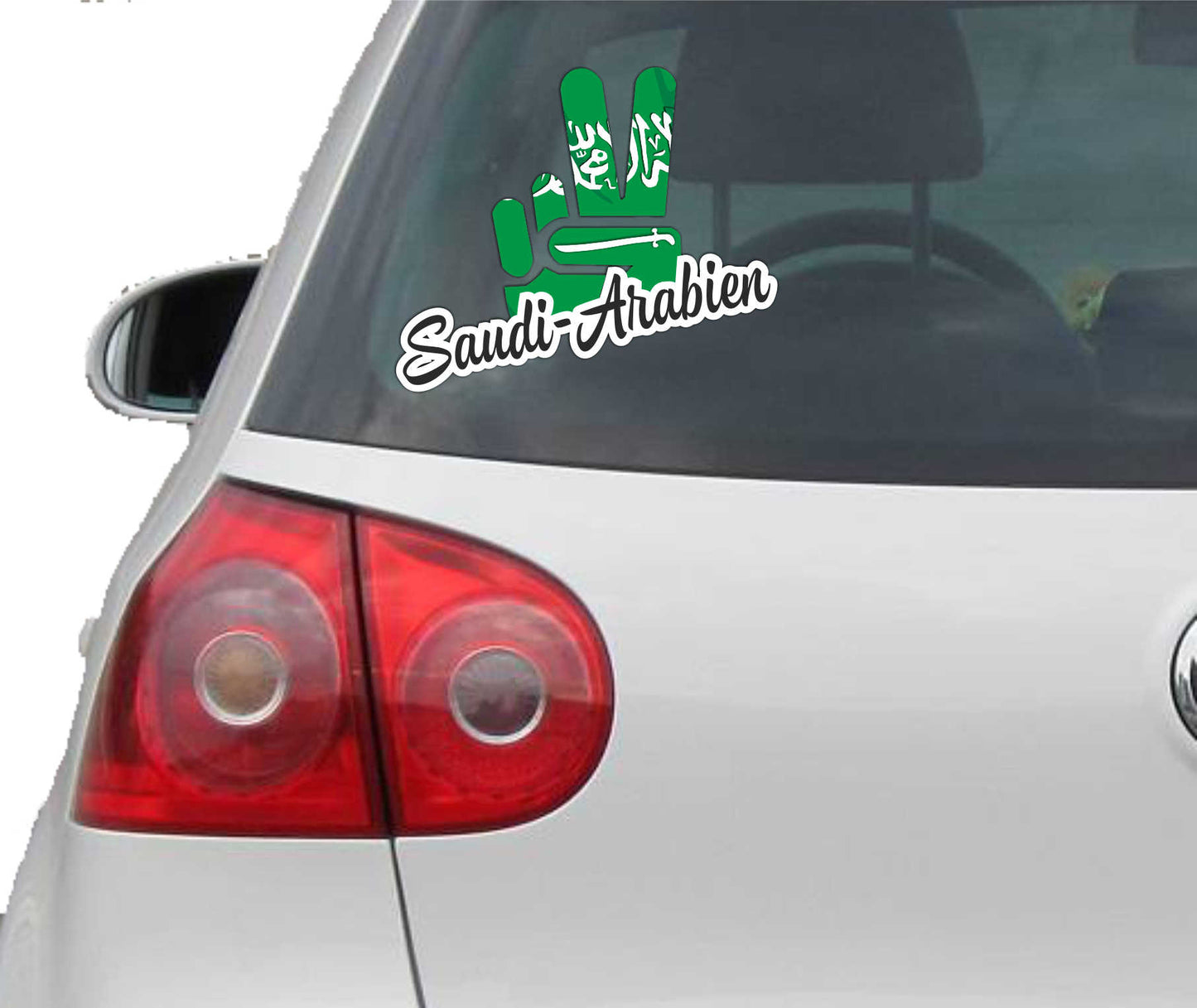 Aufkleber - Autoaufkleber - Saudi - Arabien - Victory - Sieg - Heckscheibe