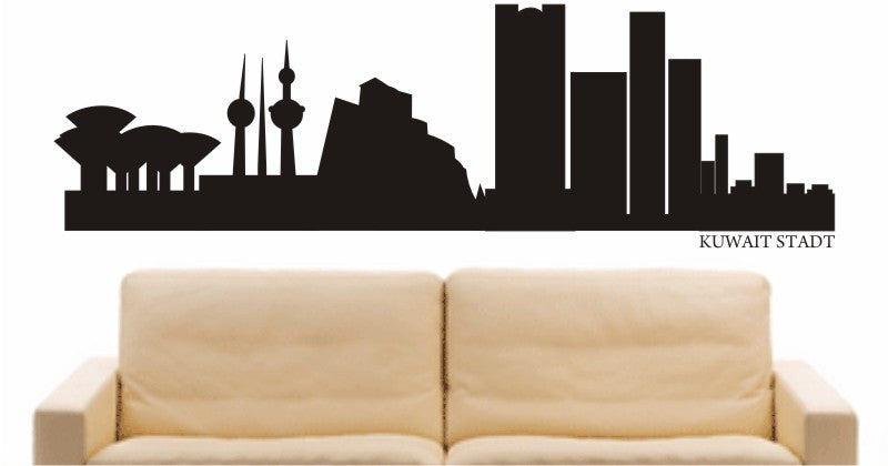 WANDTATTOO e560 Skyline Stadt - Kuwait Design 1