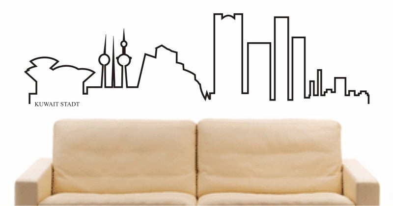 WANDTATTOO e560 Skyline Stadt - Kuwait Design 4