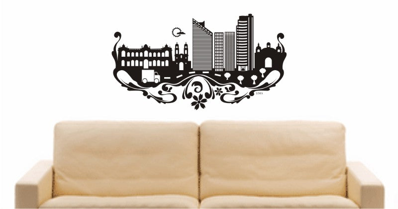WANDTATTOO e563 Skyline Stadt - Lima (Anden) Design 3