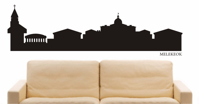 WANDTATTOO e576 Skyline Stadt - Melekeok (Palau) Design 1